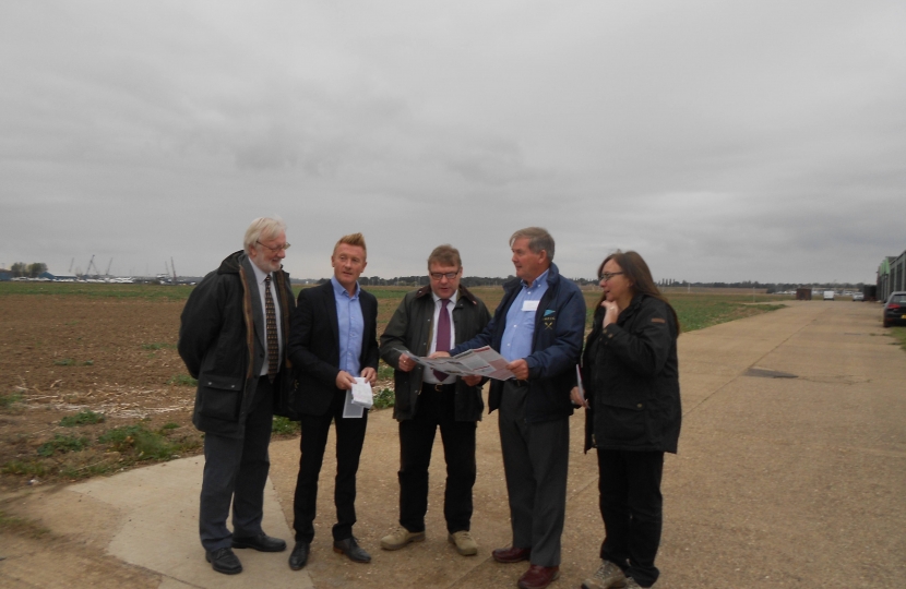 Mark Francois MP pictured with members of the River Crouch Coastal Communities Team at the launch of their new leaflet showing footpaths around the River Crouch area.