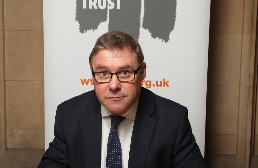 Rayleigh and Wickford MP Mark Francois signing the Holocaust Education Trust’s Book of Commitment. 