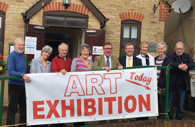 Rayleigh and Wickford MP Mark Francois pictured at the opening of the Rayleigh Art Exhibition