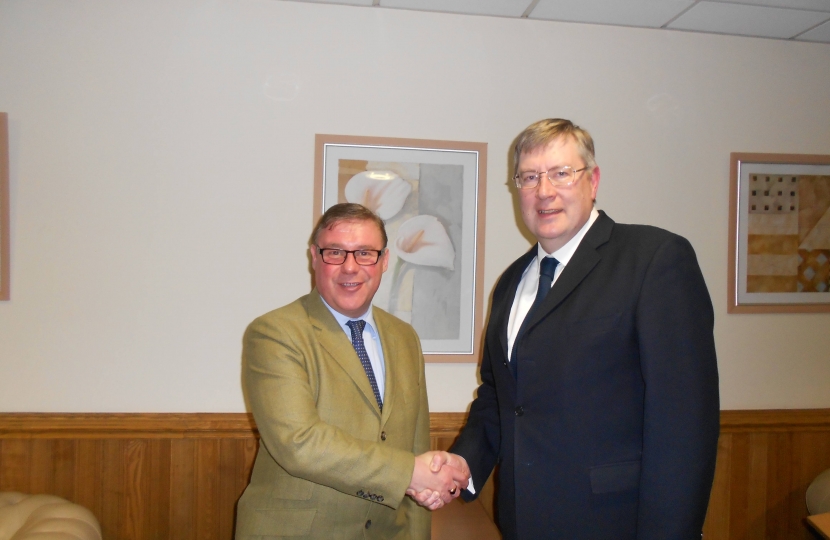 Mark Francois pictured with PCC Candidate C Cllr Roger Hirst
