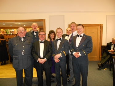 Pictured with members of 1476 (Rayleigh) Squadron of the ATC